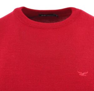 pull homme BEST GUEST col rond rouge 201bg