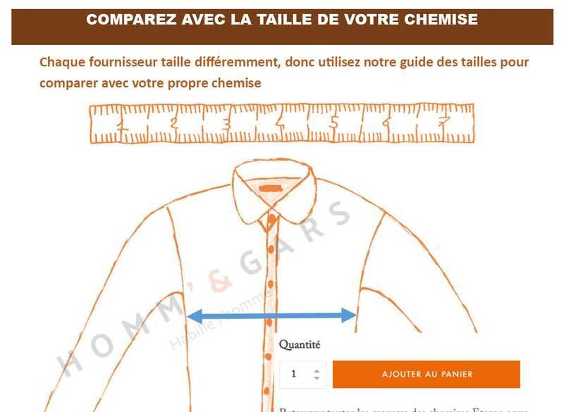 Conseil guide des tailles