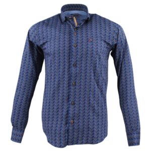 Chemise homme imprimée bleu nuit THE SURFCAR Porto