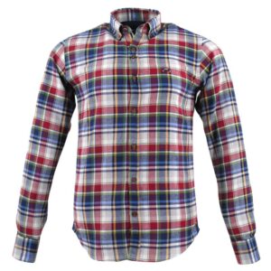 Chemise homme THE SURFCAR en flanelle carreaux colorés Lisbo