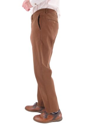 Pantalon homme micro-imprimé SAN SIRO Jerez marron 951912sa