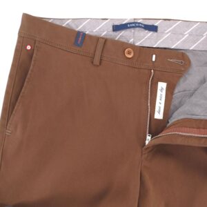 Pantalon homme micro-imprimé SAN SIRO Jerez marron 951912sa