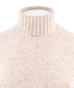 pull homme col roulé 80% laine BEST GUEST beige BEN