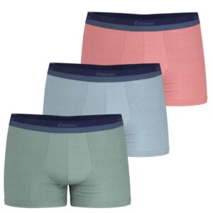 3 boxers homme EMINENCE Studio LV31 celadon/bleu/rose