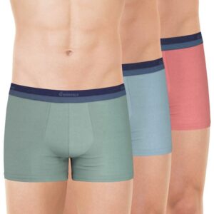 3 boxers homme EMINENCE Studio LV31 celadon/bleu/rose