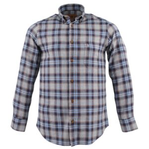 Chemise homme flanelle grise carreaux BANDE ORIGINALE