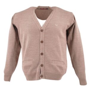 Cardigan homme boutonné beige BEST GUEST 4084bg