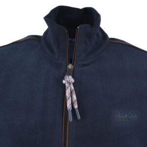 Gilet sweat MONTE CARLO marine col montant