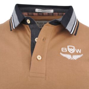 Polo homme BLACK WELLIS café noir