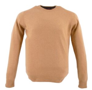 pull homme BEST GUEST col rond 80% laine camel 701bg