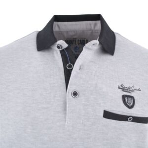 Sweat MONTE CARLO col polo gris oppositions noires