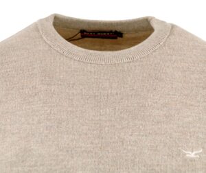 pull homme BEST GUEST col rond beige 201bg