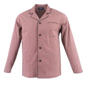 Pyjama veste boutonnée EMINENCE terracotta 7V26