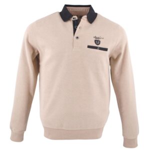 Sweat MONTE CARLO col polo beige oppositions noires