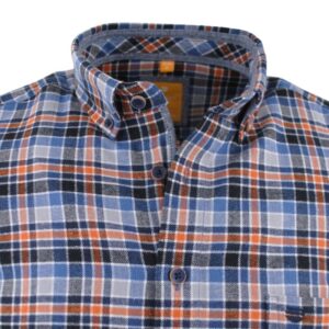 chemise homme Redmond chaude rayée orange