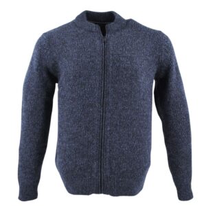 Gilet homme CASAMODA lambswool chiné bleu