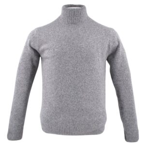 Pull col roulé homme 80% laine BANDE ORIGINALE gris