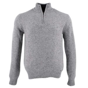 pull homme tweed BEST GUEST col camionneur gris 80% laine Bill_bg