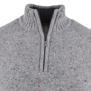 pull homme tweed BEST GUEST col camionneur gris 80% laine Bill_bg