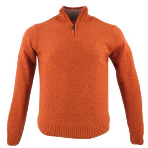 Pull camionneur homme 80% laine BANDE ORIGINALE rouille