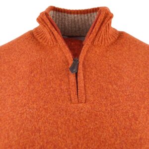 Pull camionneur homme 80% laine BANDE ORIGINALE rouille