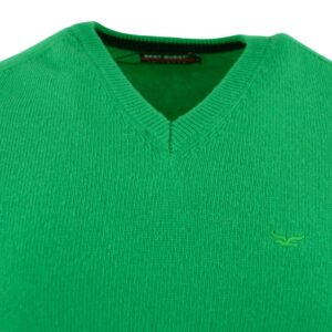 Pull homme BEST GUEST 80% laine vert 702bg