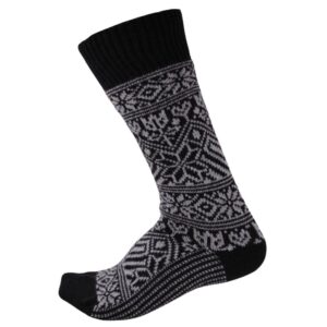 Chaussettes norvégiennes alpaga noir Labonal