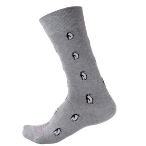 Chaussettes LABONAL coton gris avec pingouin