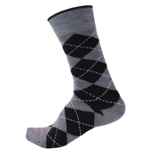 Chaussettes LABONAL intarsia gris et noir