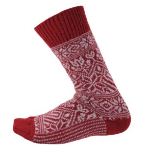 Chaussettes alpaga rouge/bordeaux Labonal