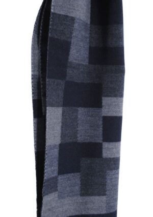 Echarpe homme CASAMODA rectangles bleus et gris